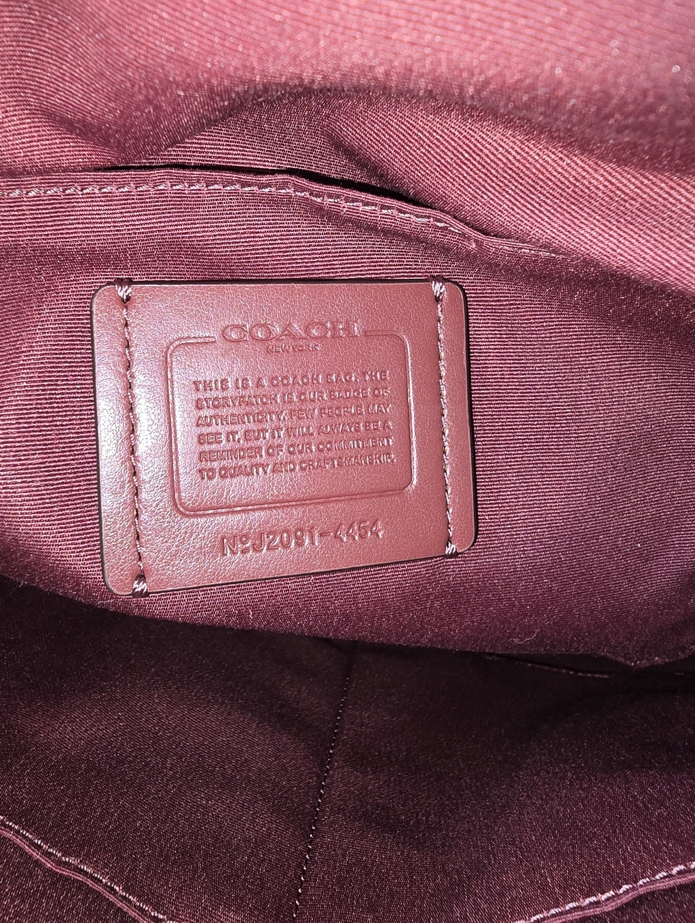 COACH 4454 Zip Top City Tote Dusty Purple Crossgrain Leather Shoulder Bag NWT - Picture 13 of 15